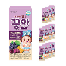 아이배냇 꼬마끙아 젤리, 12개, 포도, 100g
