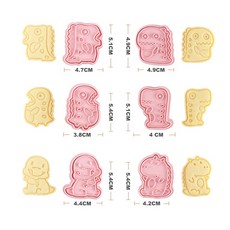 【Yi G Shop】造型餅乾模具 恐龍等多款餅乾模 6件套 烘焙工具 3D立體餅乾模具套裝, 1個, 恐龍D6件套