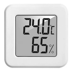 PJ小舖 高精度電子溫濕度計 數位顯示 居家室內溫濕度測量 溫度計 濕度計, 基礎款溫濕度計 白色, 1個