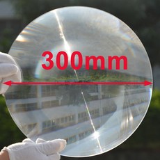 野外求生 一鏡生火免火種 菲涅爾透鏡聚光鏡 圓形直徑放大鏡 科學實驗LED透鏡, 直徑300MM(焦距120毫米), 1個
