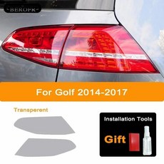 골프 자동차 헤드라이트 블랙 보호 필름 테일라이트 투명 스티커, 9. Golf 14-17 T T, 1개