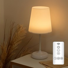 루아즈 충전식 무선 수유등 리모컨 무드등, 화이트