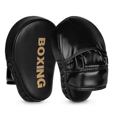 GINGPAI 깅파이 복싱 손 미트 핸드패드 격투기 트레이닝 코치 손미트 BOXSB, 1개, 골드