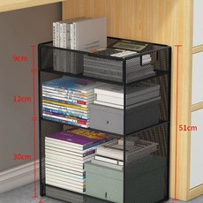 이동식 책상밑 선반 정리대 데스크 철제 화이트 대형, 1개, T. 검정색 3단 레이어드 미디엄 길이 드레스 - 촘촘