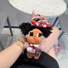 팝마트 크라이베이비 우아한 블랙 베리 컬렉션 인형옷 휴가 일기 시리즈 인형 제외, 올드머니 룩 세트(스웨터+스커트+신발+가방)-인형 제외, 1세대와 2세대는 보편적입니다