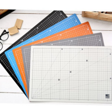 재단용 고무판 사무용 데스크 커팅용 책상용 고무판 작업용 선명, 화이트그레이