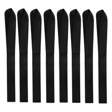 ATV 오토바이 오토바이 고정용 8팩 스트랩 소프트 루프 13X1인치 타이다운, Black