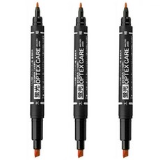 제브라 옵텍스 케어 형광펜 WKCR1 + 사은품(모닝 3색), 3개, 브라운(E)