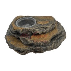 胖頭龍批發工廠 爬蟲先生 吸盤式食盆 果泥 蓋勾亞 睫角 守宮 巨人 魔物 果泥 樹棲, 1個, 吸盤式食盆-岩石