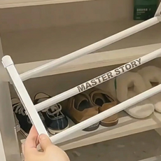 마스터스토리 길이조절 신발 정리대, 화이트, 1개