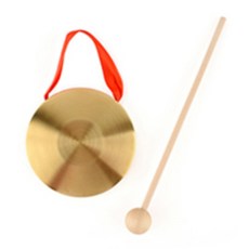 문센교실 전통악기 리듬악기 청명소리 리본손잡이 징 타악기 옛날악기 민속놀이 금징, 1개