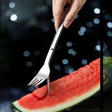 일체형 스테인레스 수박 커팅기 포크 21cm 수박커터기 수박커터 과일커팅 수박커팅기