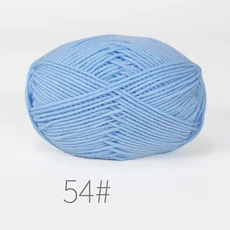 5개 혼합 색상 얀 밀크 코튼 얀 세트 핸드메이드 DIY 공예 스웨터 스카프 뜨개질용, 72 B54-5PCS