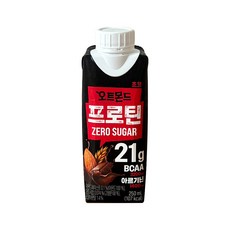 롯데칠성 오트몬드 프로틴 제로슈거 초코, 250ml, 10개