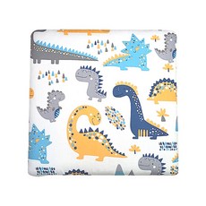 雪倫小舖嬰兒床圍，防撞床圍，防摔床圍，寶寶安全防護必備, 藍色恐龍-一片入