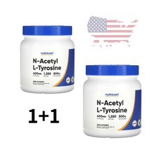 뉴트리코스트 N-아세틸 L-티로신 무향 500g 1+1 미국정품 직배송, 2개
