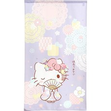Noren Kobo 노렌코보 헬로키티 산리오 캐릭터즈 인테리어 노렌 가림막 85x150cm