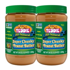 테디 슈퍼 청키 피넛 버터, 1.02kg, 2개