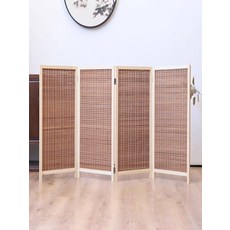 가림막 파티션 라탄 가벽 분리 인테리어 식당 3단 로그 80x40cm, J. 120x50cm 탄화 대나무