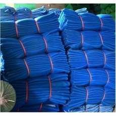 海水藍建筑安全網 陽臺養雞鴨防護網 工地工程防護網 阻燃網 天藍色施工密目網防墜裝修網 包邊保護網 1400-300目, 藍色1600目 1.8*6米, 1個