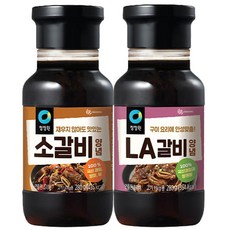 청정원 재우지 않아도 맛있는 소갈비양념 280g+LA갈비양념 280g, 280g