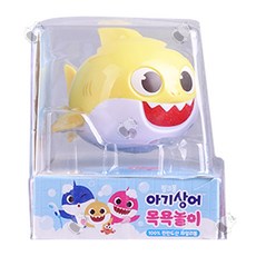 피노키오 핑크퐁 아기상어 목욕놀이완구, 노랑, 1개