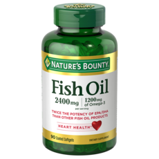 Nature's Bounty 魚油 2400 毫克包衣軟膠囊, 1個, 90 件