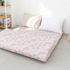 아르떼베딩 순면누빔 요매트 100%국산 바닥요(요커버+솜매트)_5CM/8CM, 포레 핑크