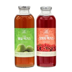 [성실한오피스] 초록원 오미자 엑기스 660g + 매실 엑기스 660g 원액 (총2병), 1개, 2개