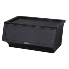 樹德第三代大嘴鳥整理箱直取式收納箱置物箱, 46L黑色(MHB-46), 1個