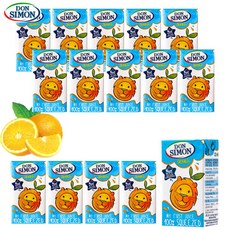 예이니식품 돈시몬 착즙 오렌지 주스 15개(125mlx15개) 어린이음료수생과일, 125ml, 15개