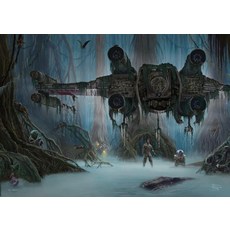 MIGHTYPRINT Thomas Kinkade Studios – 스타워즈 – 브라이언 루드의 반란군 길 - 43.2 x 61cm(17 x 24인치) 벽 아트 - 공식 라이선스, Do. 그렇지 않습니다. 시도할 필요가 없습니다