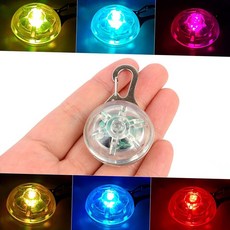 강아지 LED 목걸이 1P 야간산책 안전등 고양이 클립형 인식표 펜던트