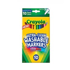 업위드 크레욜라 수성마카 10색 워셔블마커펜 워셔블마카 가는펜