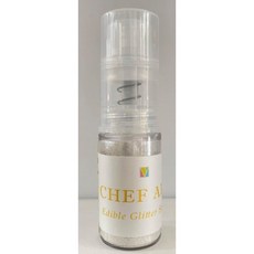 CHEF ART 噴式亮粉 (金色/銀色) 食用金粉銀粉 乾粉噴霧瓶 2.3g, 1個, 噴式亮粉 銀色(2.3g/罐)