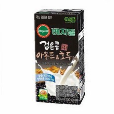 정식품 베지밀 검은콩 아몬드와호두 두유190ml x 24팩 264537, 190ml
