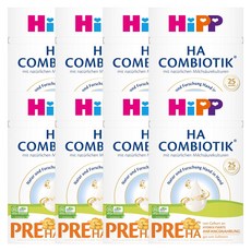 독일 내수용 HiPP 힙 HA 콤비오틱 하 프레 PRE 분유, 8개, 600g
