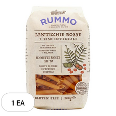 룸모 렌틸과 현미로 만든 펜네테 리가테, 300g, 1개