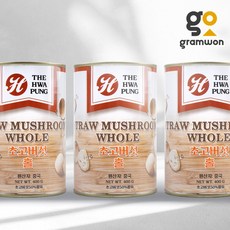초고 버섯 홀 400G 화풍 초고버섯 무침 조림 반찬 통조림 캔, 24개