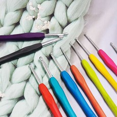 실리콘 코바늘 9종 손뜨개 바느질용품 수예용품 공방 도구 소품
