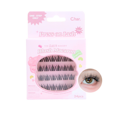 Char. The Fluffy Bakery Blush 馬卡龍假睫毛, 1個, 黑色