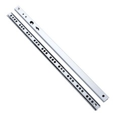 兩折17寬靜音滑道軌道 阻尼緩衝鋼珠滑軌 小型兩節抽屜滑軌, 246mm