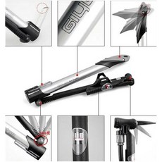 GIYO GM-71 打氣筒 台灣製 公司貨 直立可攜式 附錶140psi 美法兩用, 1個