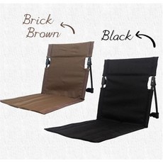 한강 피크닉 의자 캠핑용 등받이 접이식 리틀띵즈 휴대용 페스티벌 좌식 놀이동산 아웃도어, 1개, 블랙