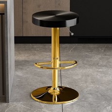 스테인레스 홈바 의자 높이조절 프레임, 블랙 티타늄 골드 하이 바 스툴