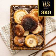 냉동 표고버섯 원형 8kg [ 냉동야채 업소용 대용량 채소 식자재 식당 ], 8개, 1kg