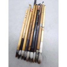 日本回流 狼羊兼毫 紫羊兼毫毛筆 9支組 純動物毛 無尼龍 口徑5.5-6.5mm 玉峰牌 火炬牌 雙羊牌, 1個, 參考詳情頁