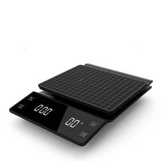 高精度咖啡秤 LCD廚房秤帶定時器 可充電咖啡秤-奢尚匯品, 3節7號電池款