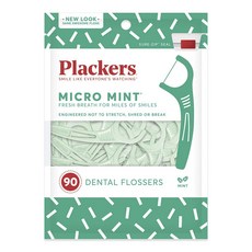 plackers 派樂絲 微細薄荷牙線棒, 1個, 90入