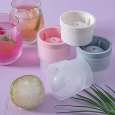 인블룸 원형 왕얼음틀 1구 2개입, 핑크, 1개 핑크, 1개